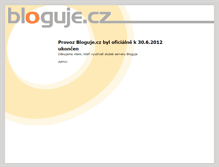 Tablet Screenshot of bloguje.cz